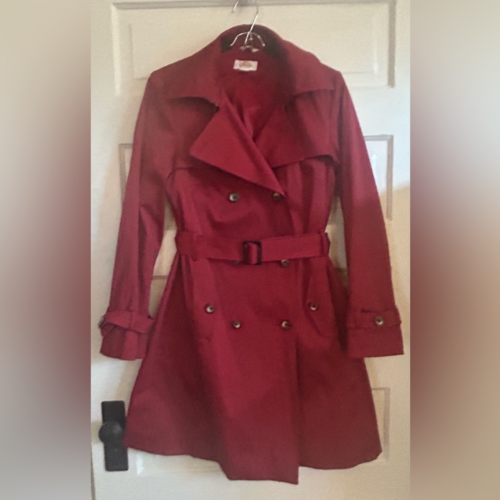 Talbots Red Trench Coat